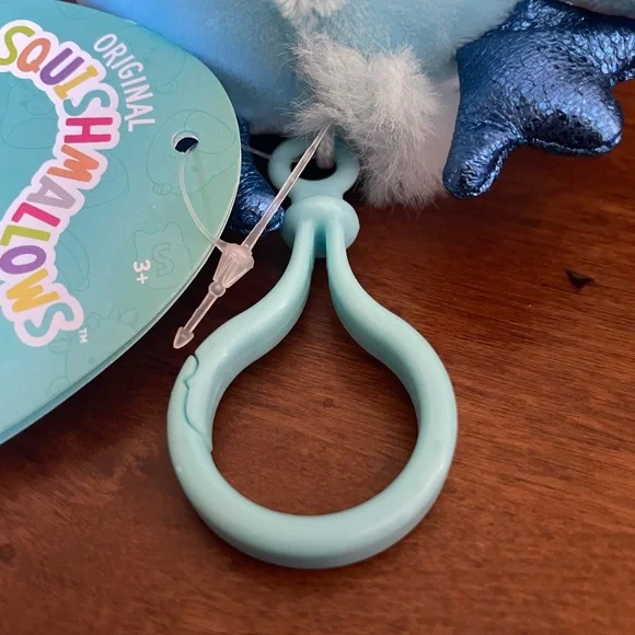 Xam   🔹 Squishmallow . Plush clip on. NWT - Picture 6 of 9
